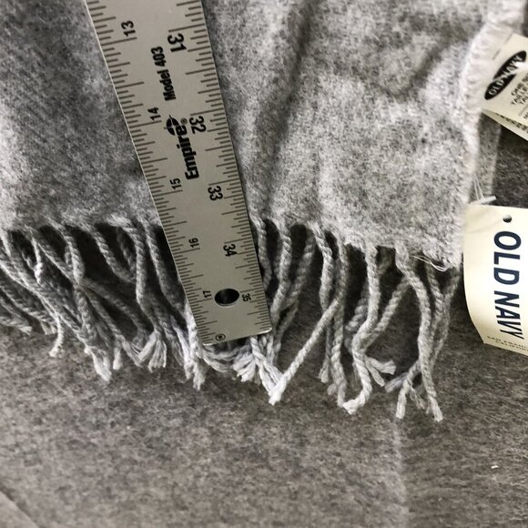 NWT Old Navy Winter Scarf Womens Mens Rectangle Fringe - Picture 6 of 8